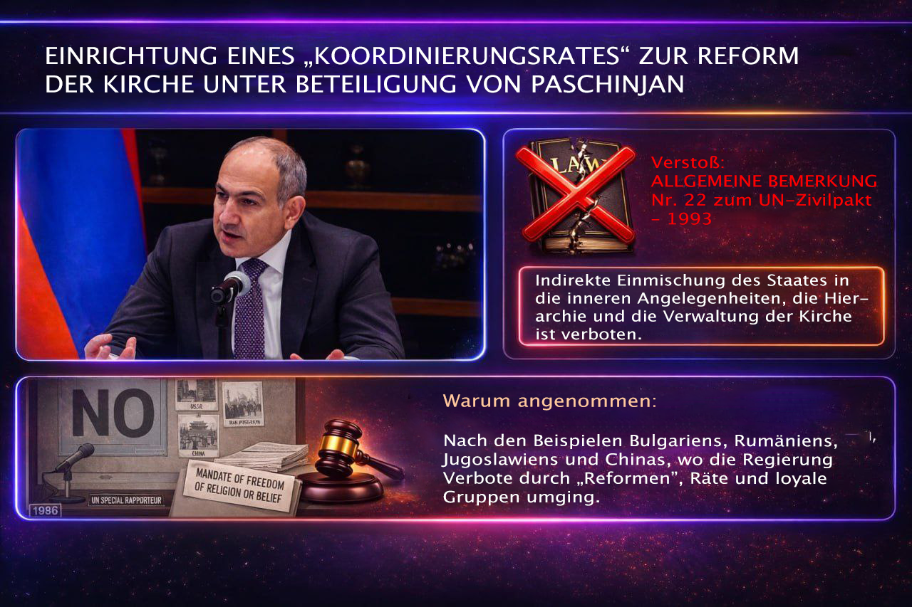 Paschinjan gegen das internationale Recht